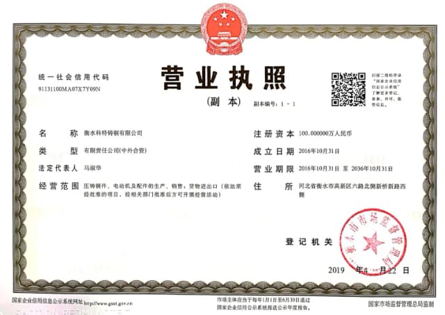 China Business License